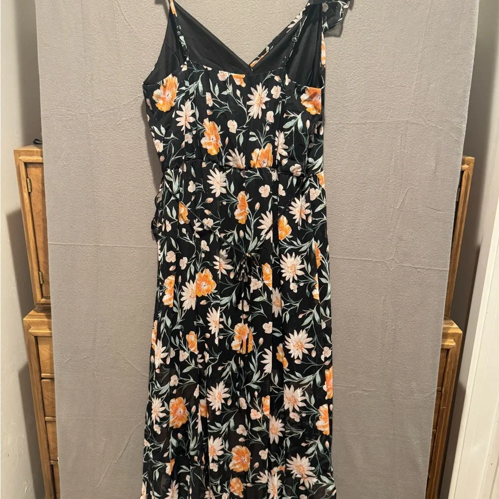 Elegant One Shoulder Floral Dress - Picture 7 of 8